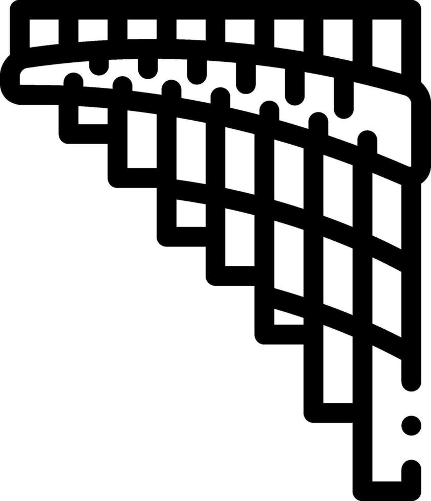 A black and white image of a musical instrument vector