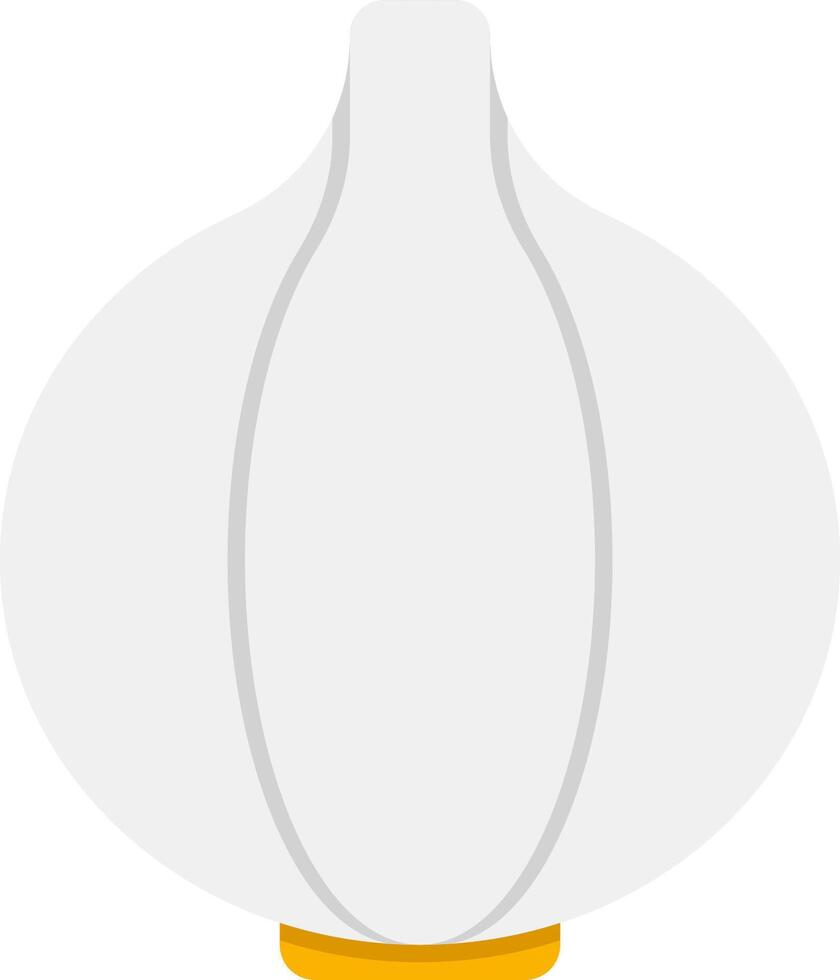 A white garlic bulb on a white background vector