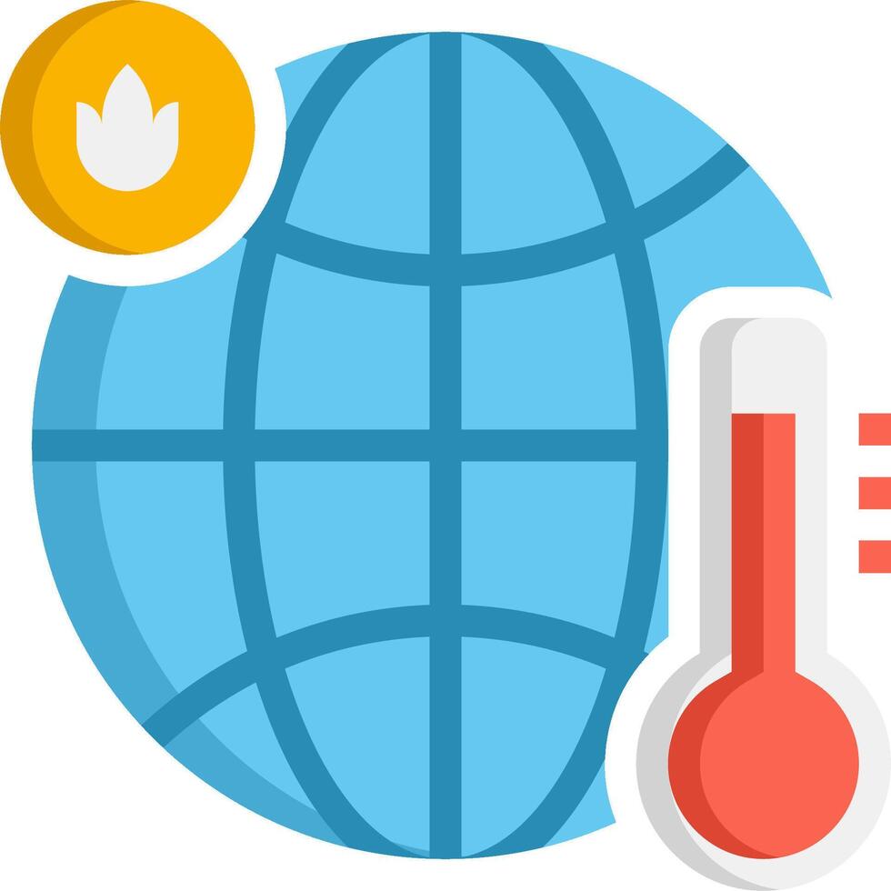 Global warming and climate change vector