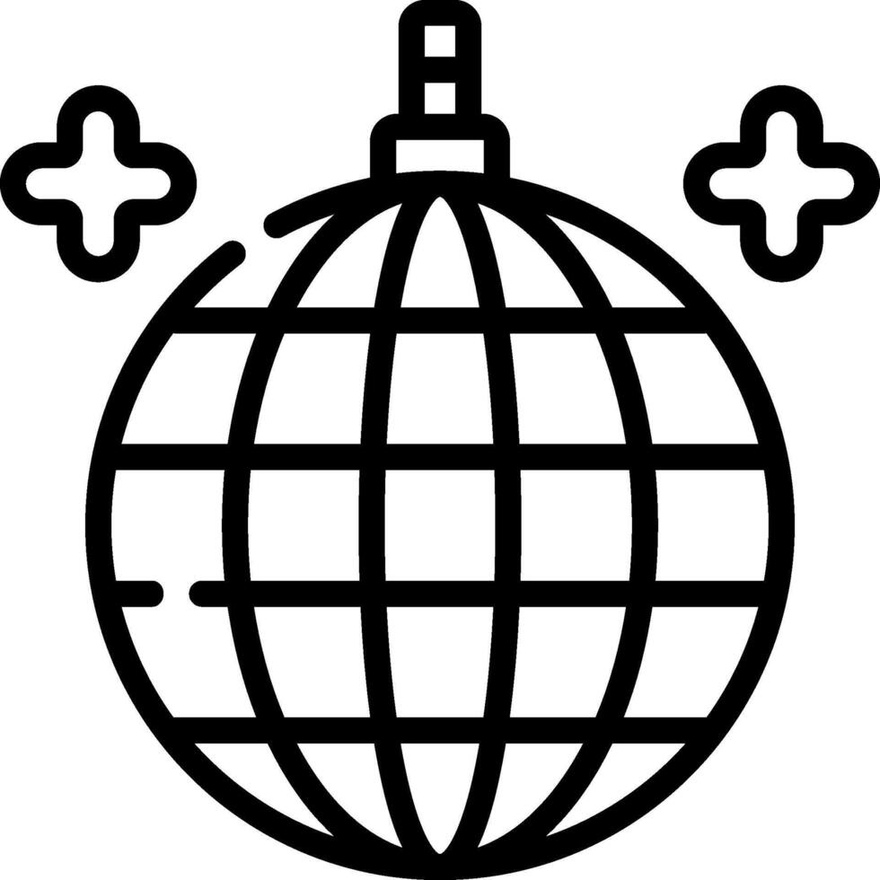 Disco ball icon illustration vector