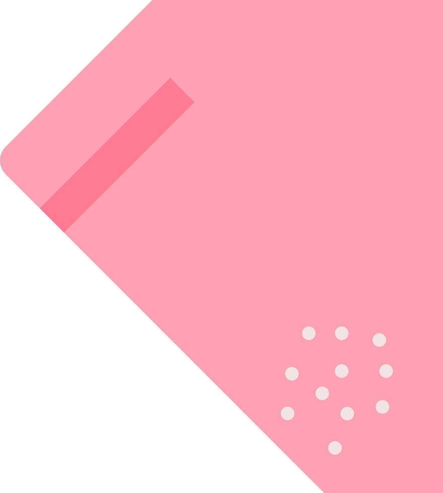 A pink rectangle with dots on it vector