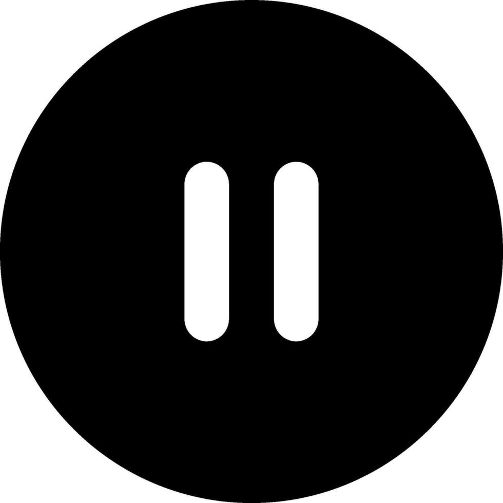 A black and white icon of two buttons vector