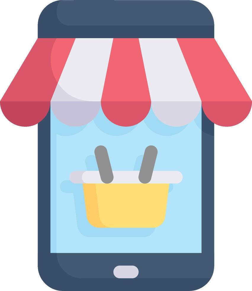 Mobile app for ecommerce vector