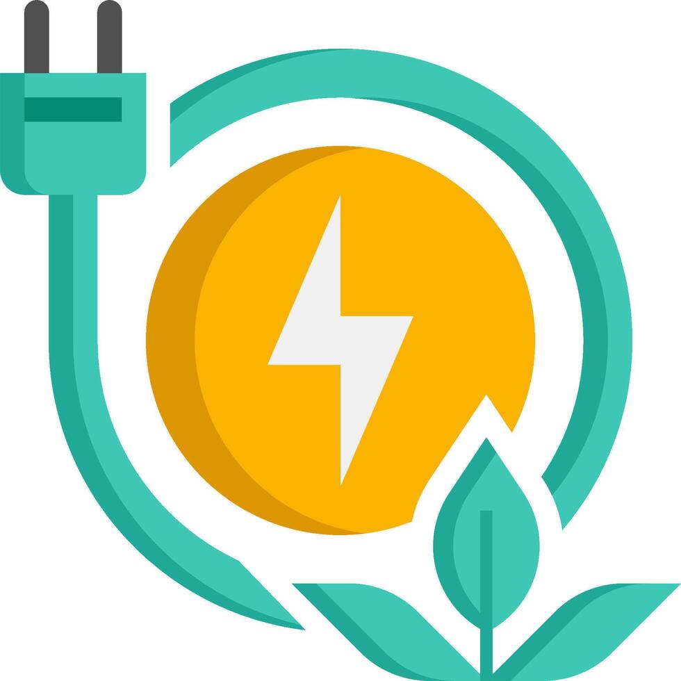 A green leaf with a lightning bolt on it vector