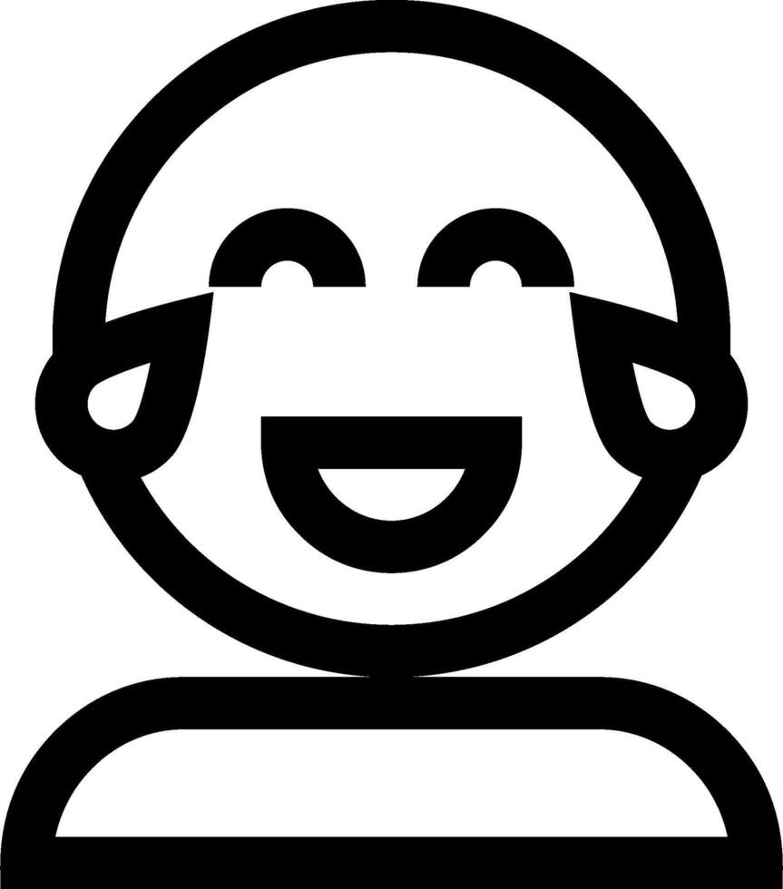 A black and white image of a smiling man vector