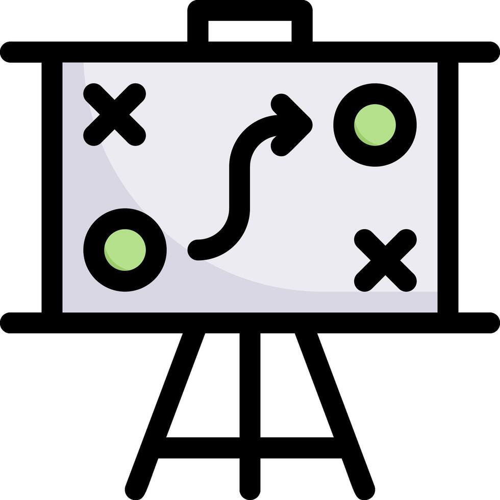 A whiteboard with arrows and arrows on it vector