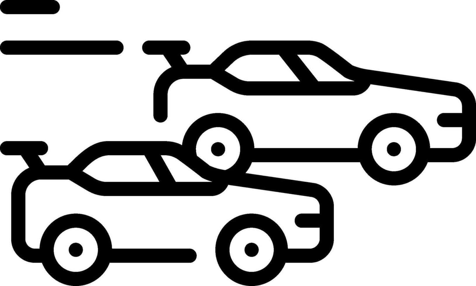 Car racing icon vector