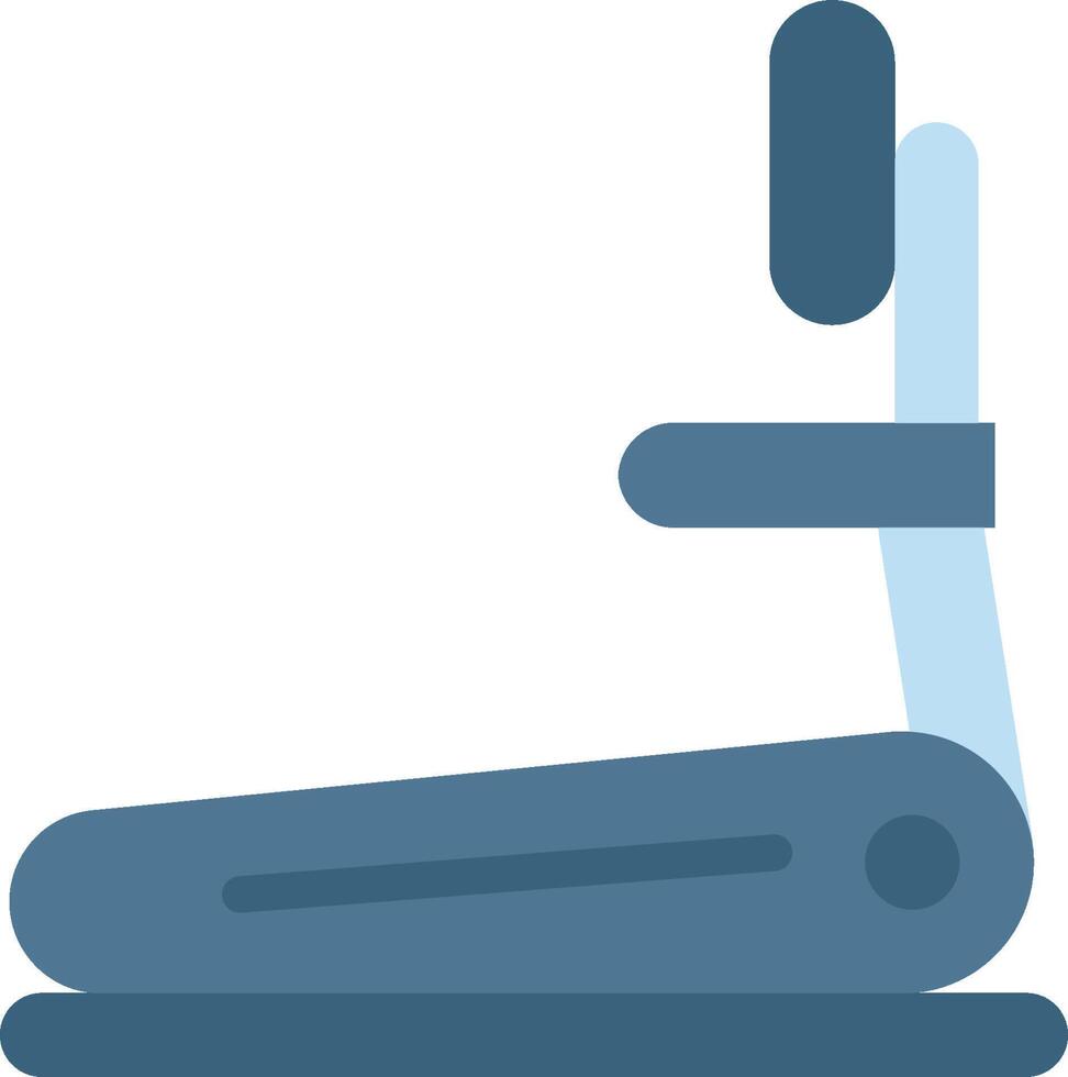 A stationary exercise bike with a seat vector