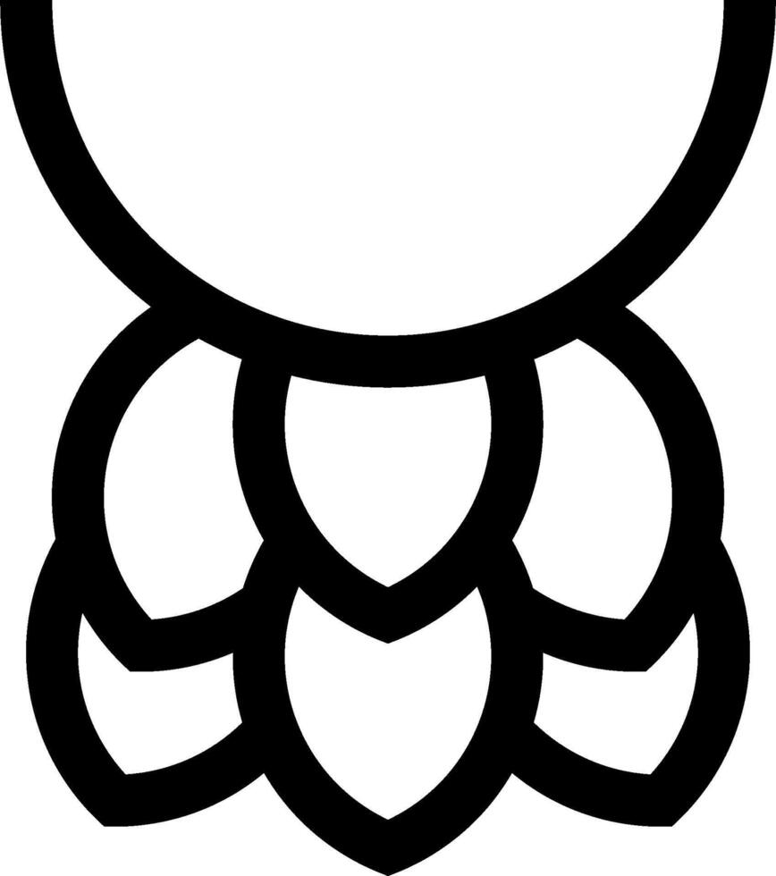 A black and white icon of a flower vector