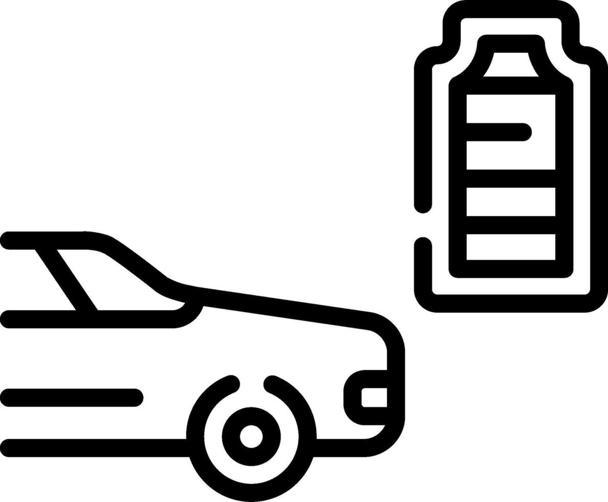 Car battery icon vector