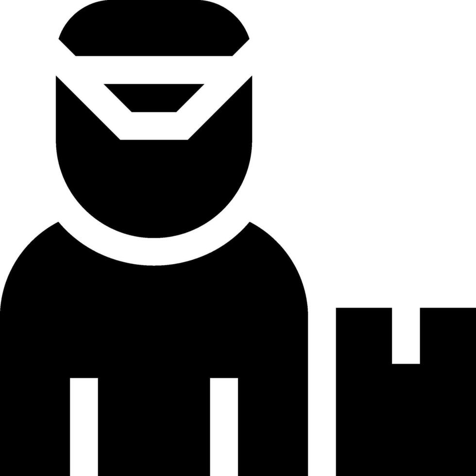 A man with a bag and a hat vector