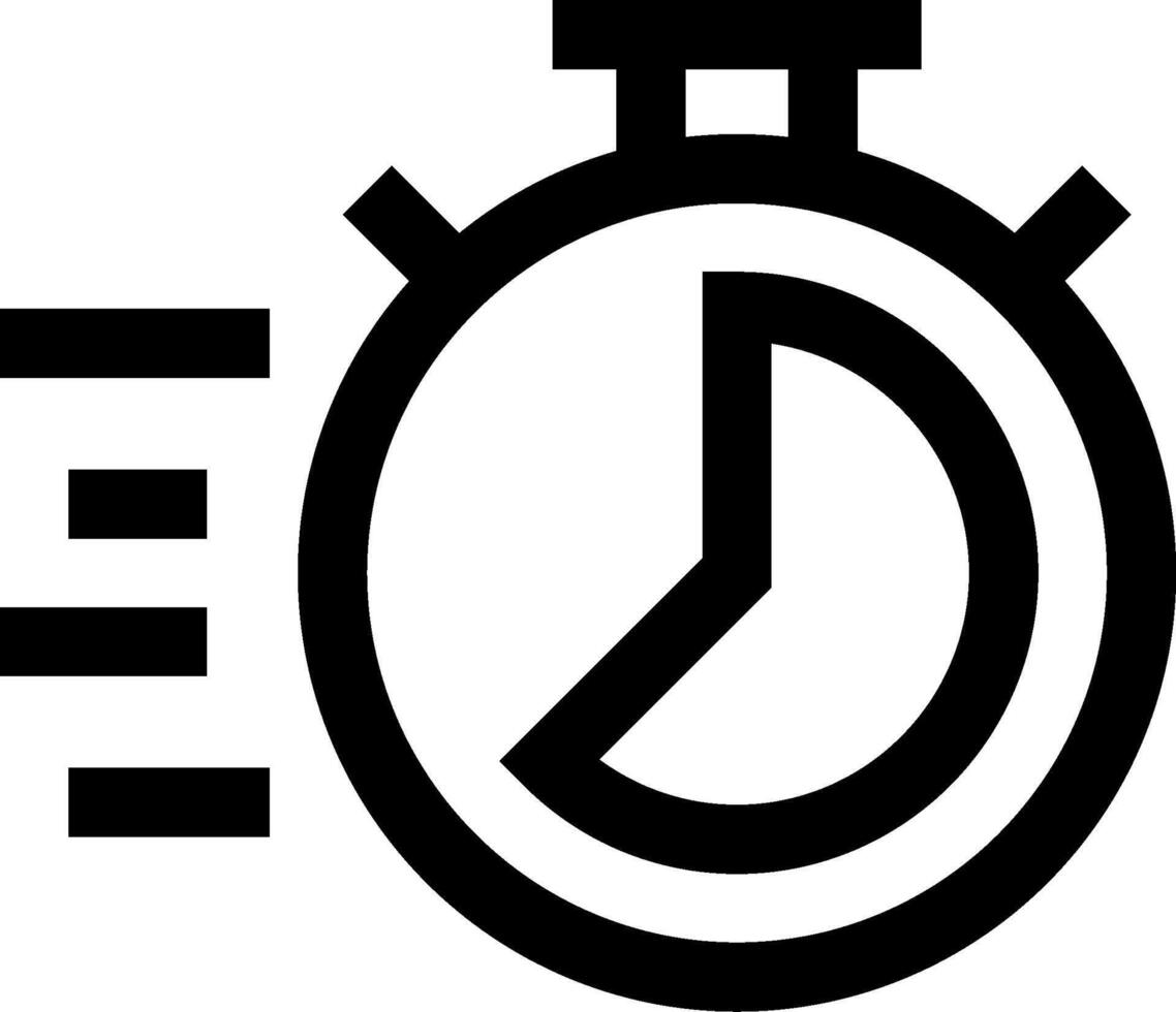 A stopwatch icon on a white background vector