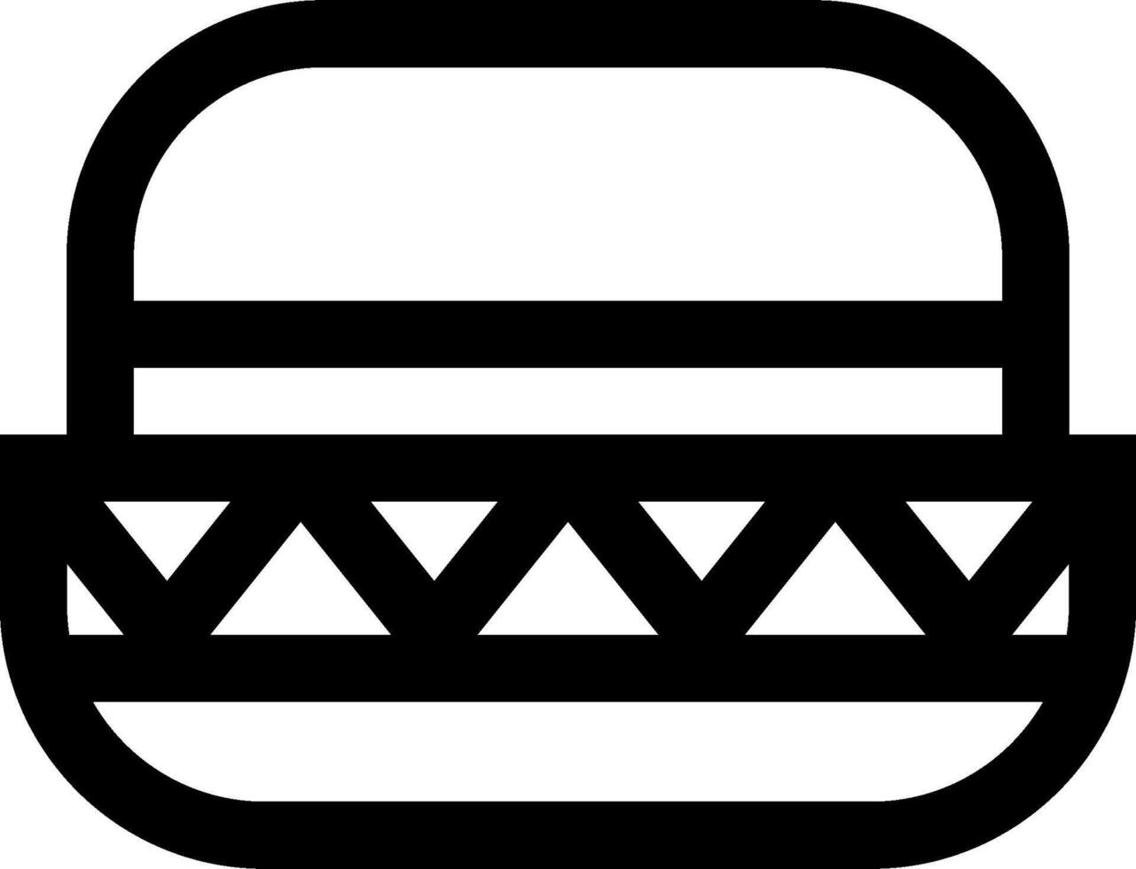 A hamburger icon on a white background vector