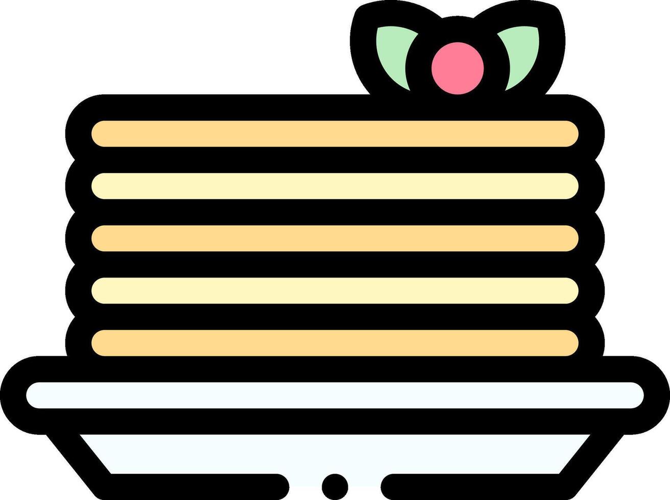 Pancakes icon illustration vector