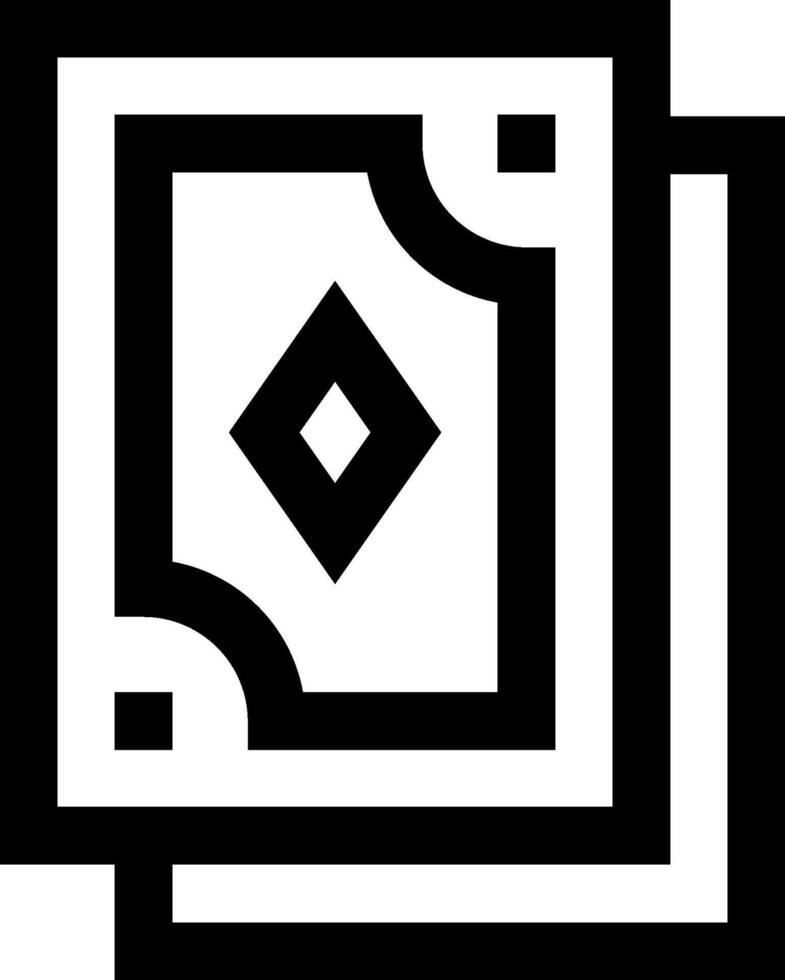A black and white square with a diamond pattern vector