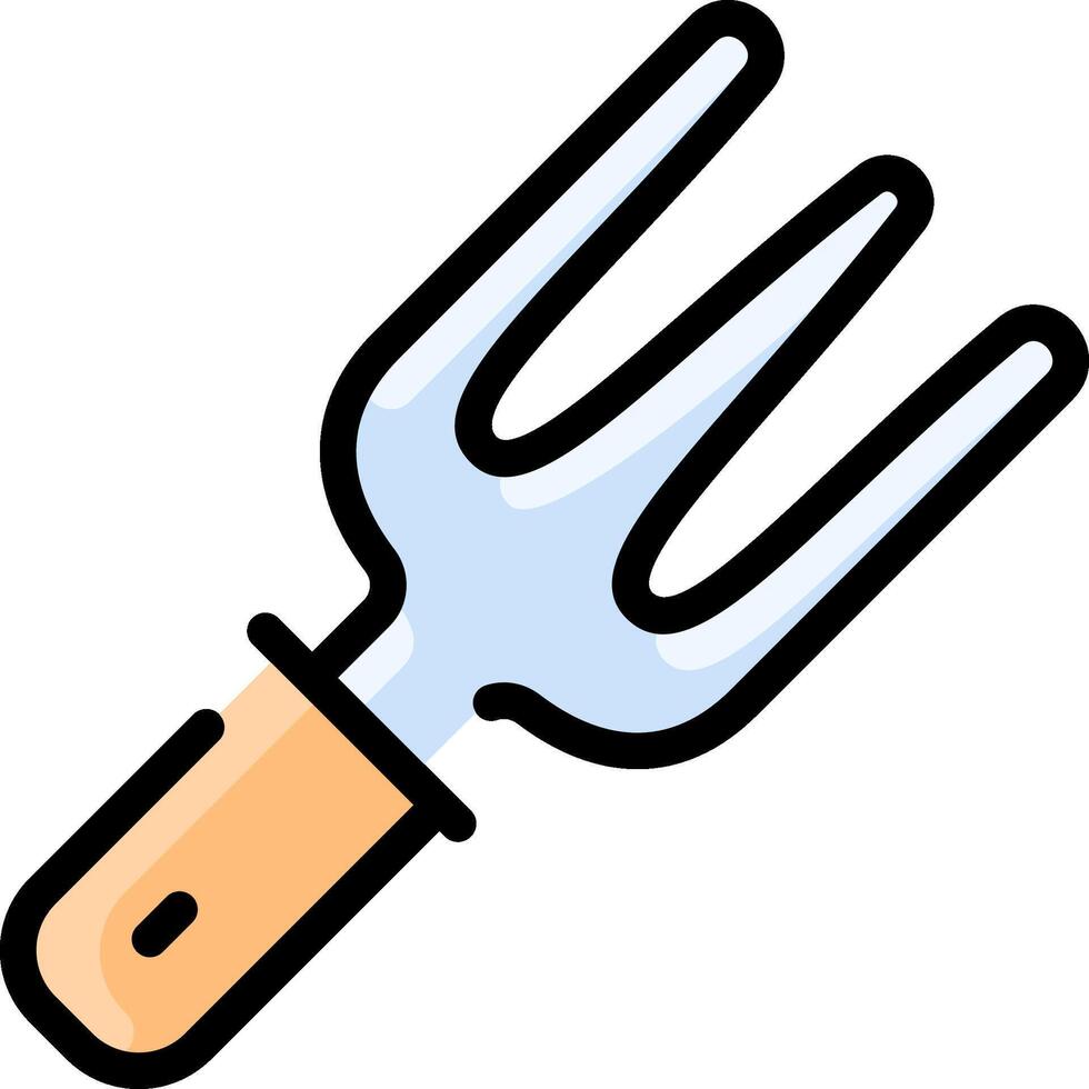 A fork with a handle on it vector