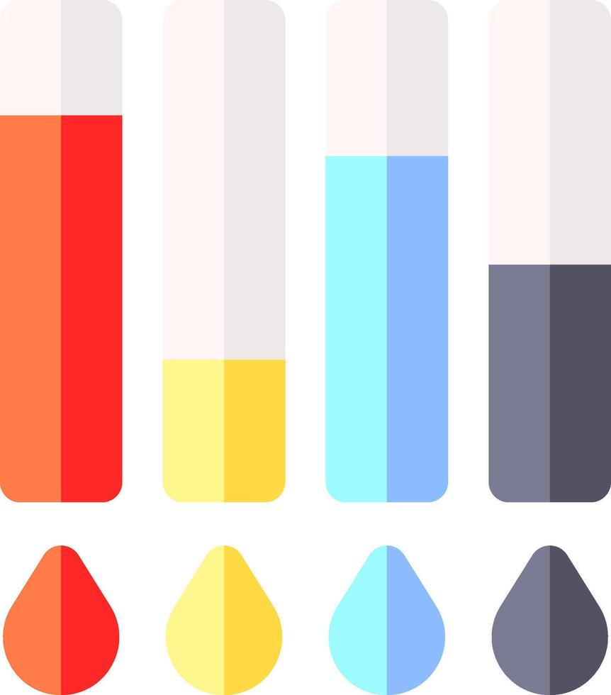 Colorful bar graph vector