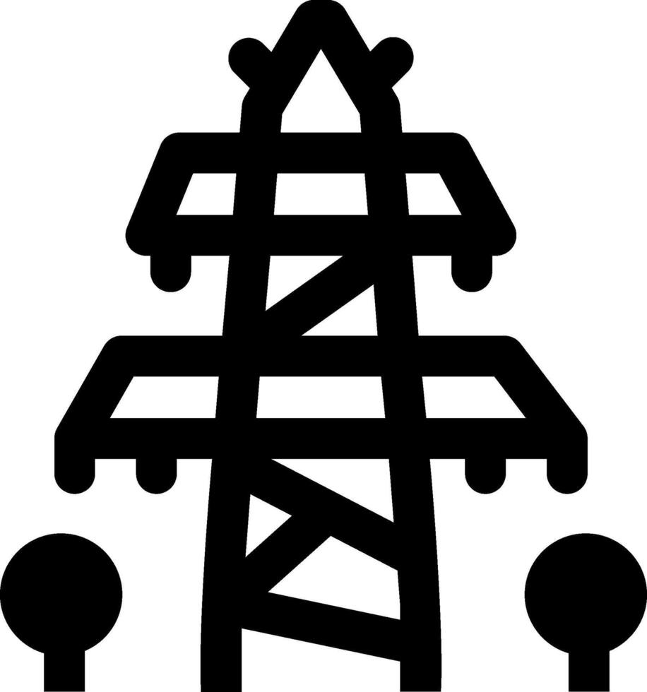 Electricity tower icon vector