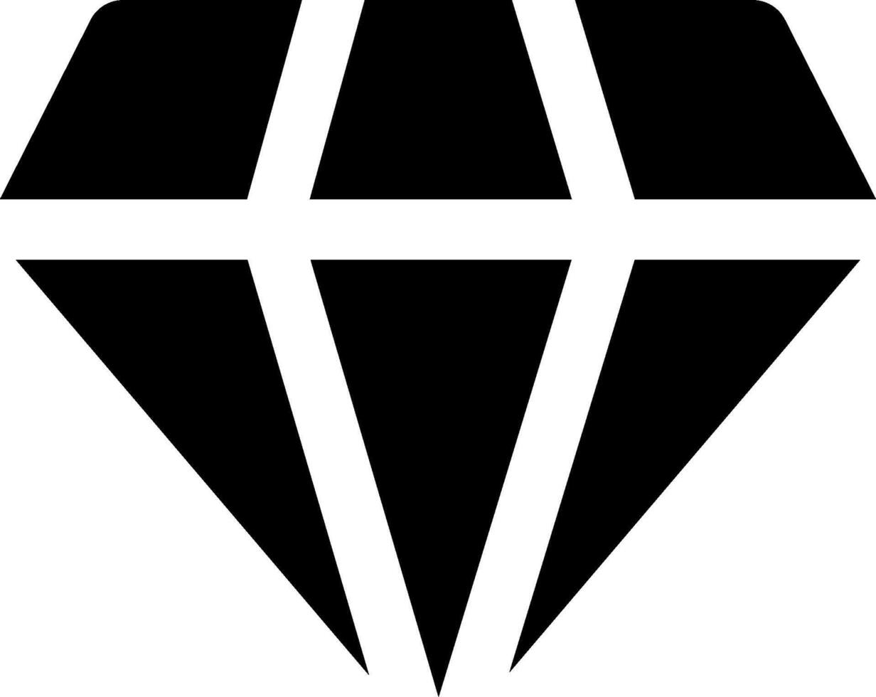 A diamond logo with a black background vector
