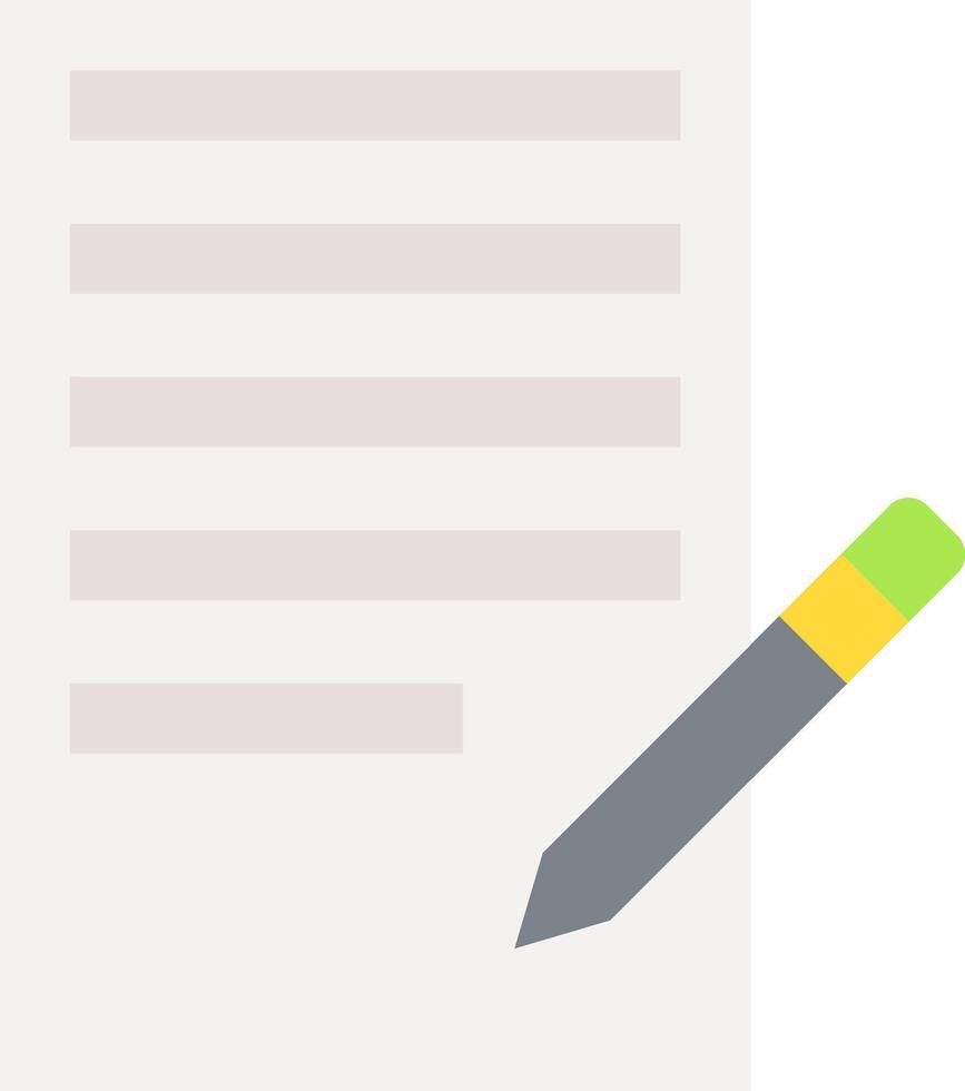 A pen and paper icon vector