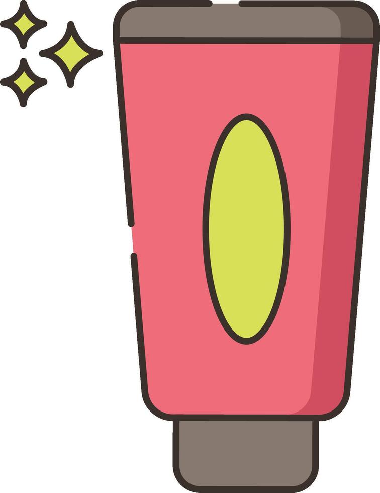 A tube of toothpaste with a star on it vector