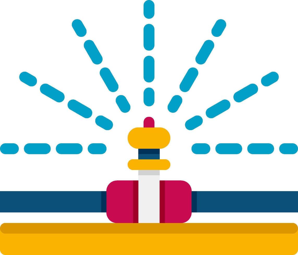 A yellow and blue light bulb is on top of a white background vector
