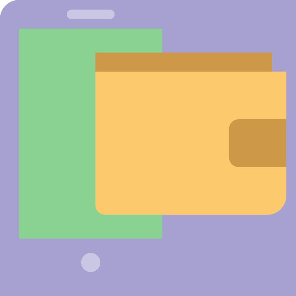Mobile wallet icon vector