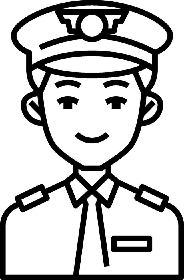 Police officer icon vector