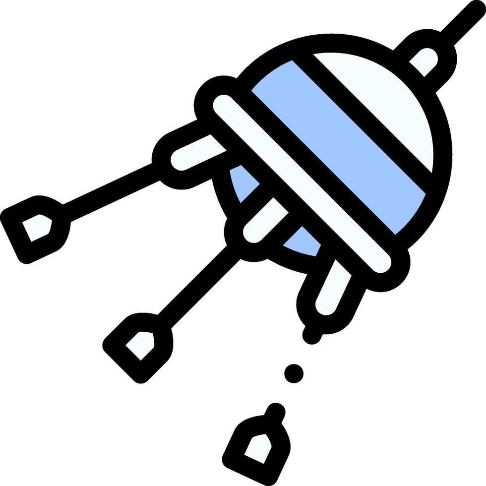 Space shuttle icon vector
