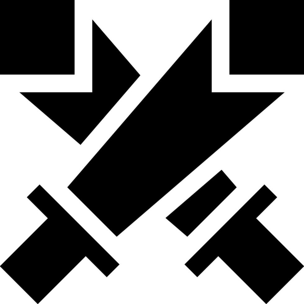 Two crossed swords icon vector