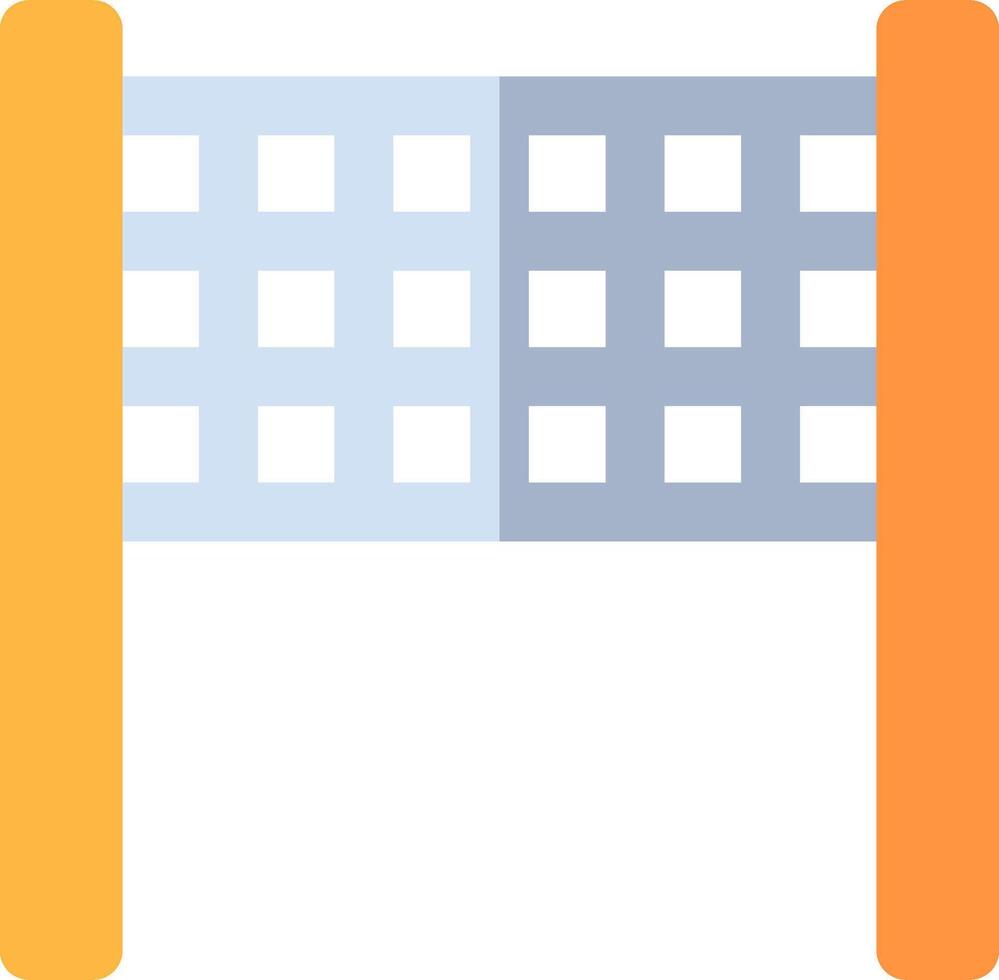 A tennis net with a white background vector