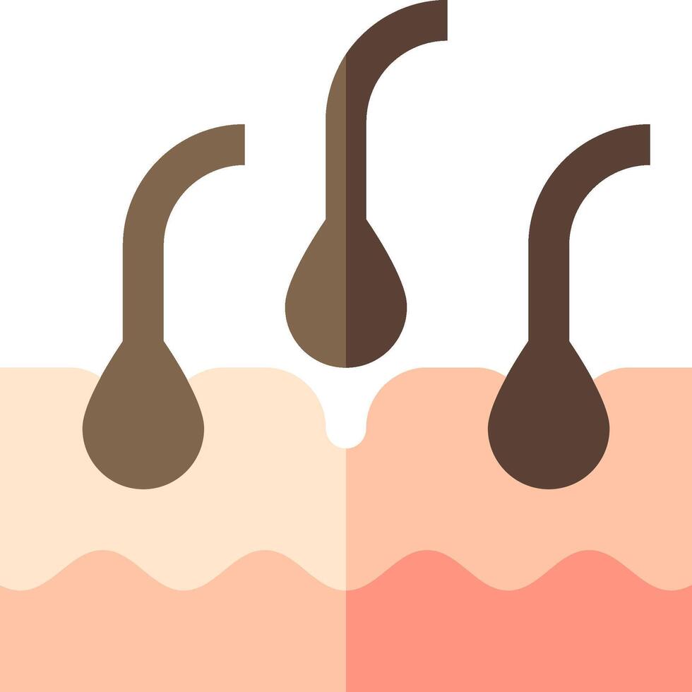 A woman's skin is being treated with a needle vector