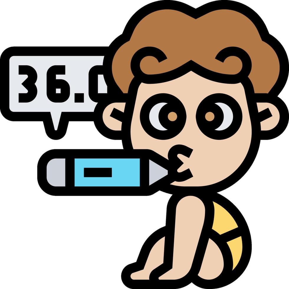 A cartoon boy with a toothbrush in his mouth vector