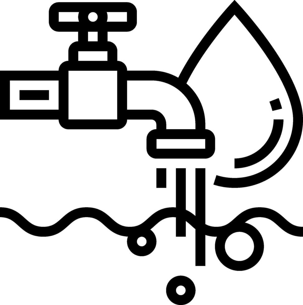 Water faucet clipart vector