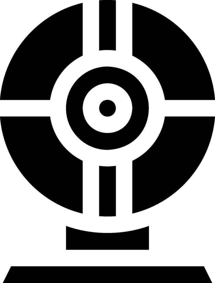 A black and white image of a camera vector