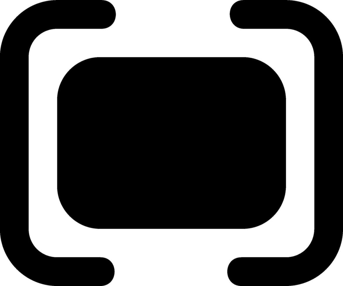 A black and white square with a square in the middle vector