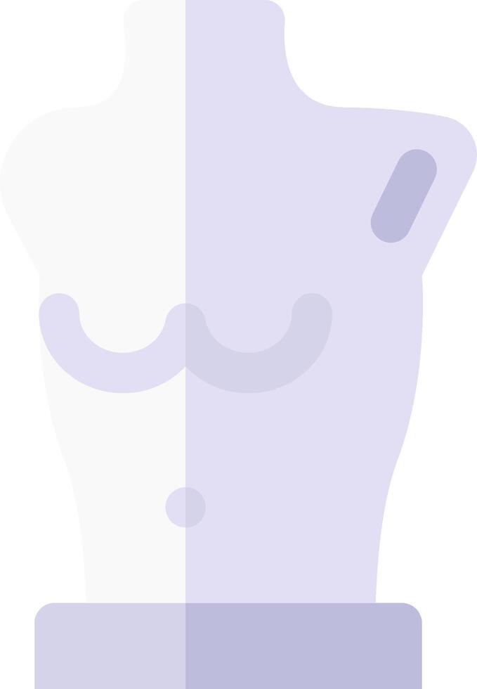 A mannequin with a mustache and beard vector