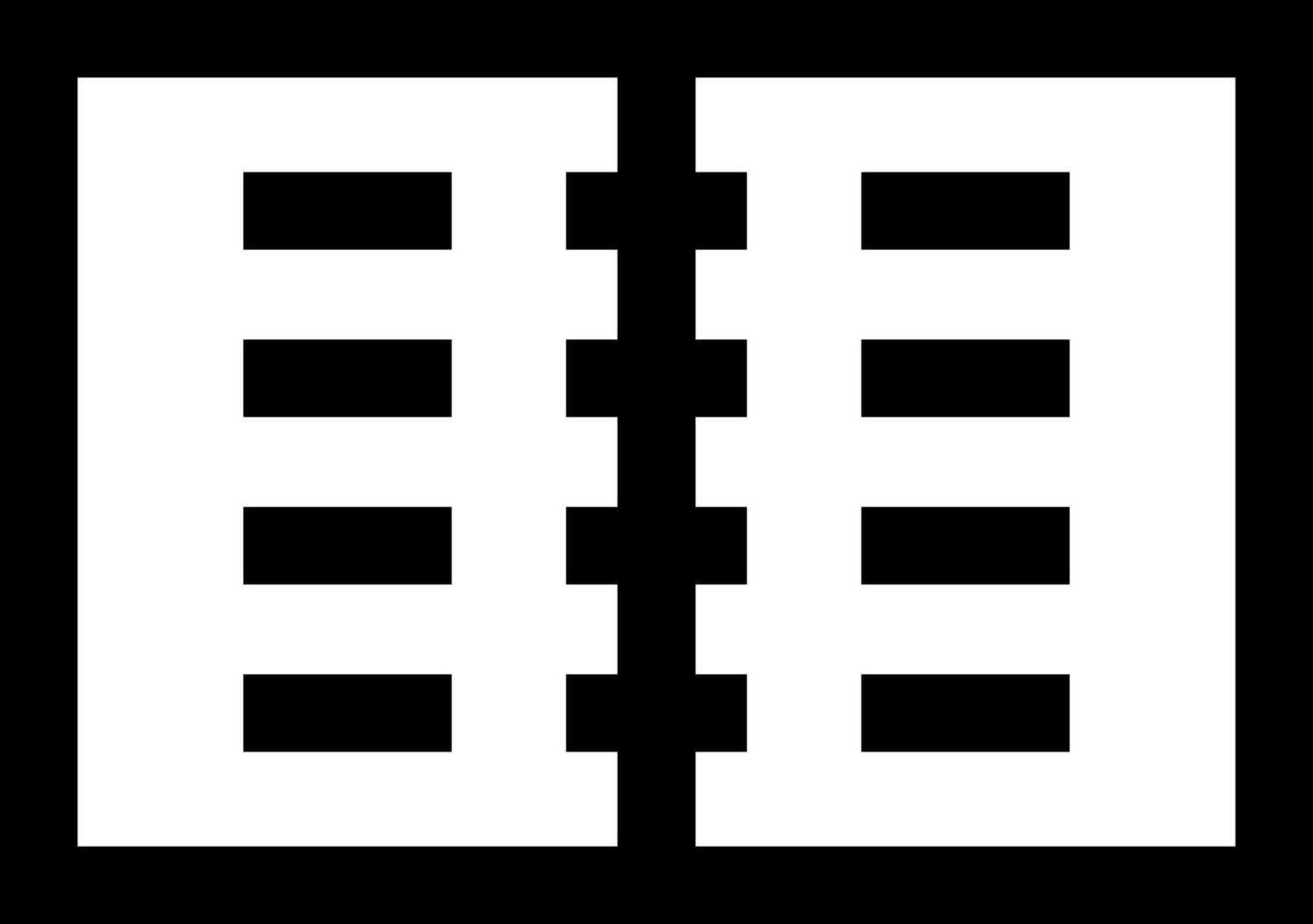 A black and white logo of two squares vector