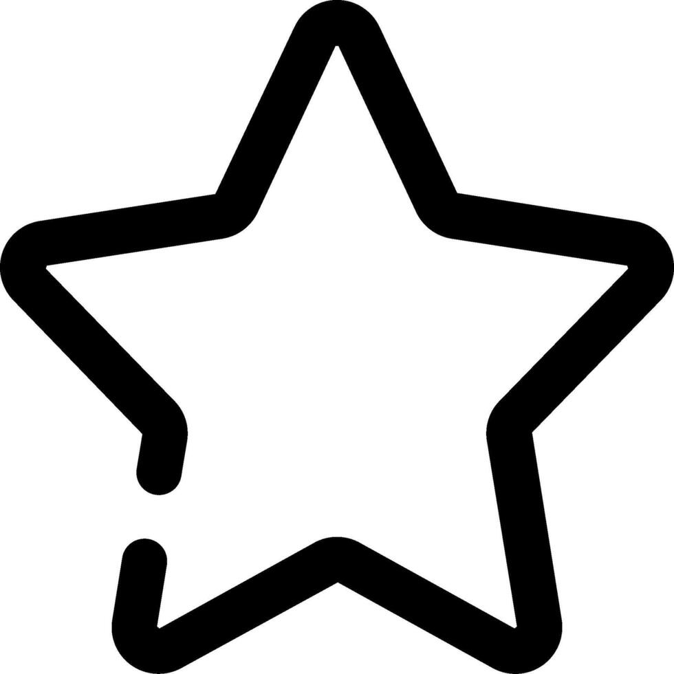 A star icon on a white background vector