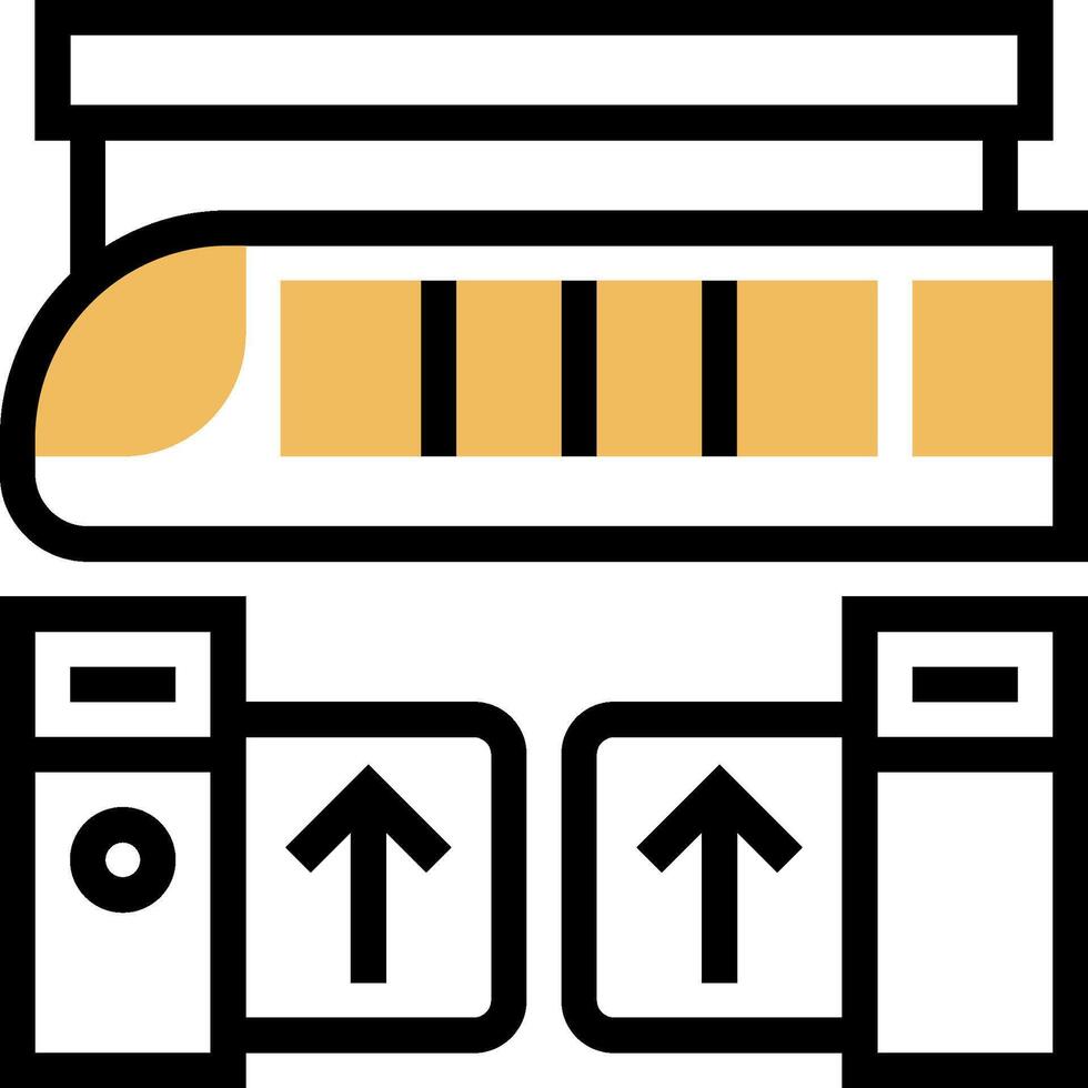 A train is shown with a train station and a train vector