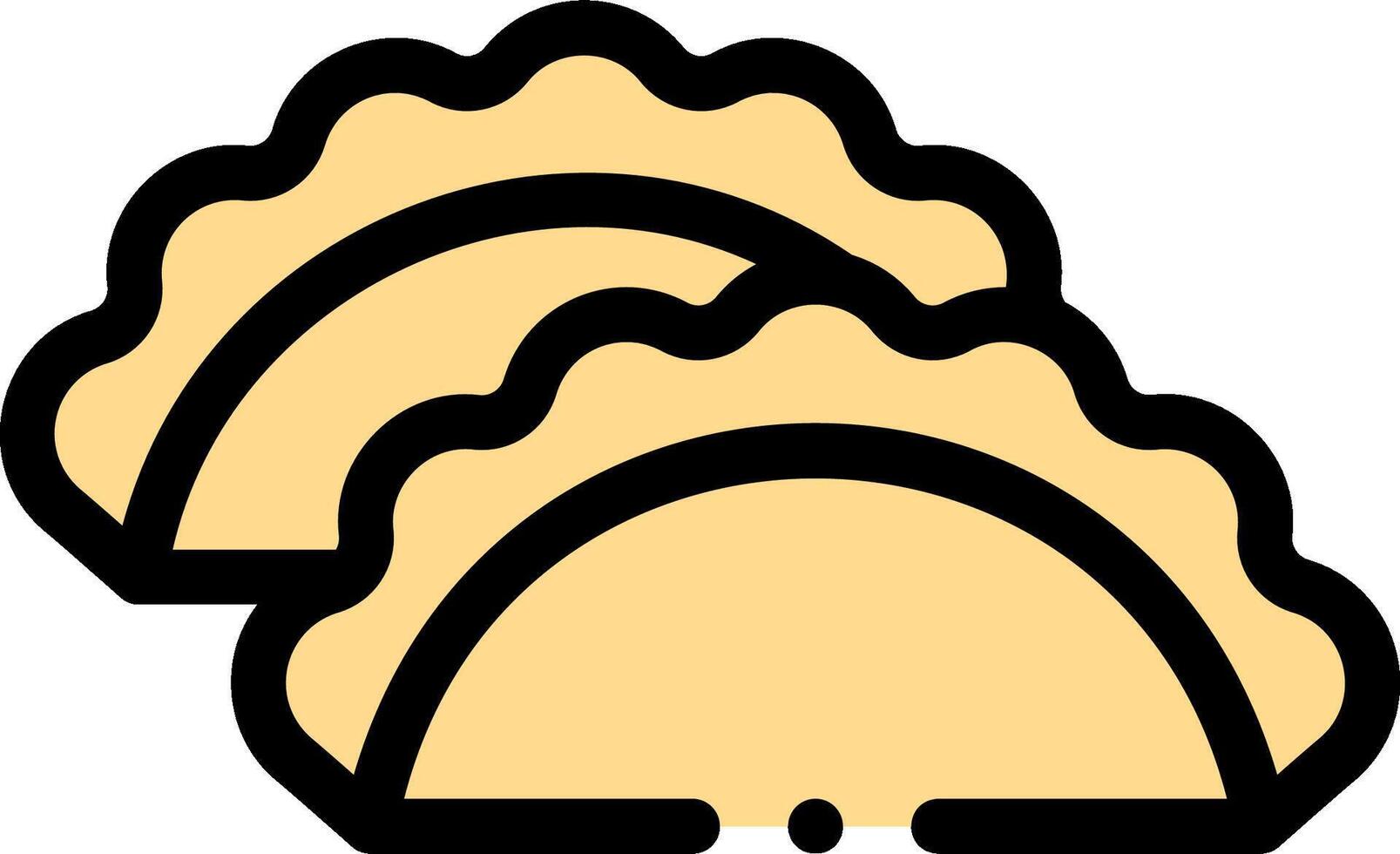 Two slices of pie on a white background vector
