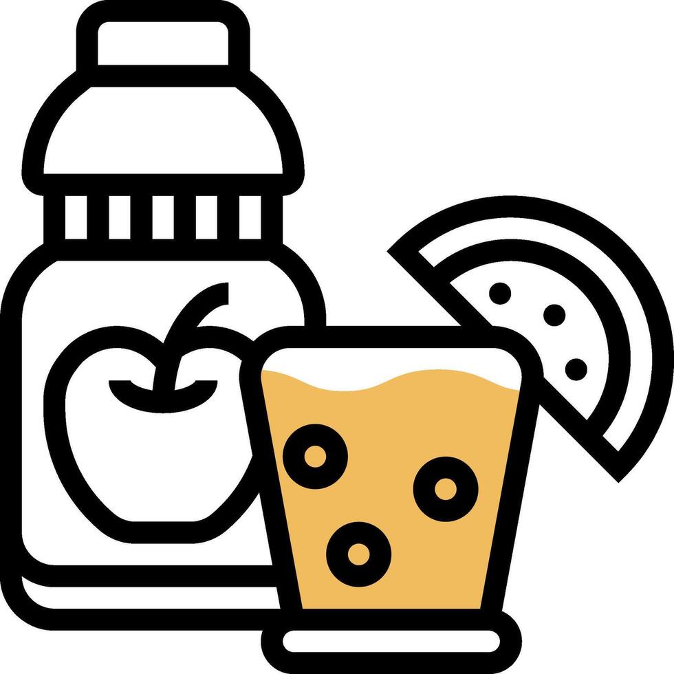 A juice drink and a bottle of water vector