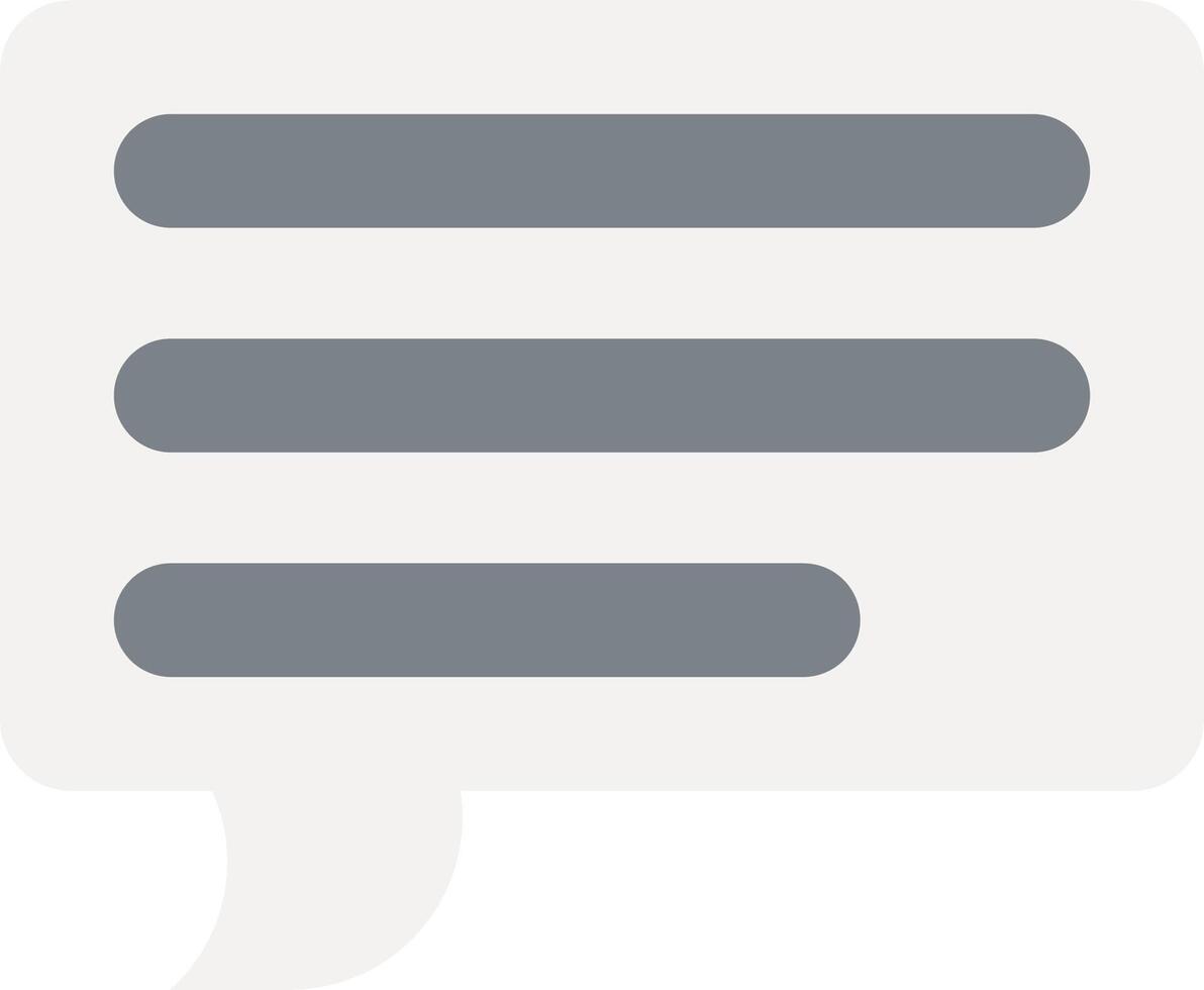A speech bubble with a message in it vector