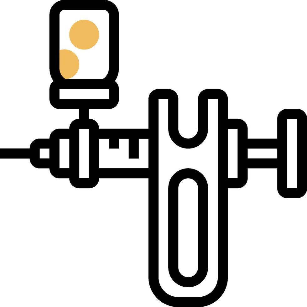 An icon of a syringe with a needle vector