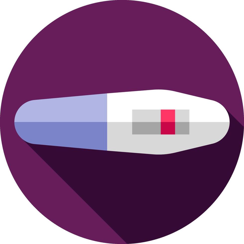 A flat icon of a pregnancy test vector