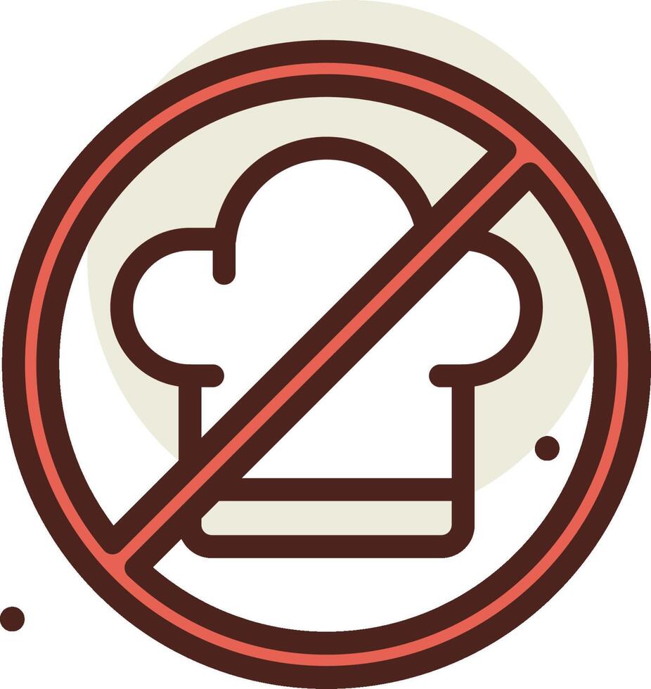 No food sign icon illustration vector
