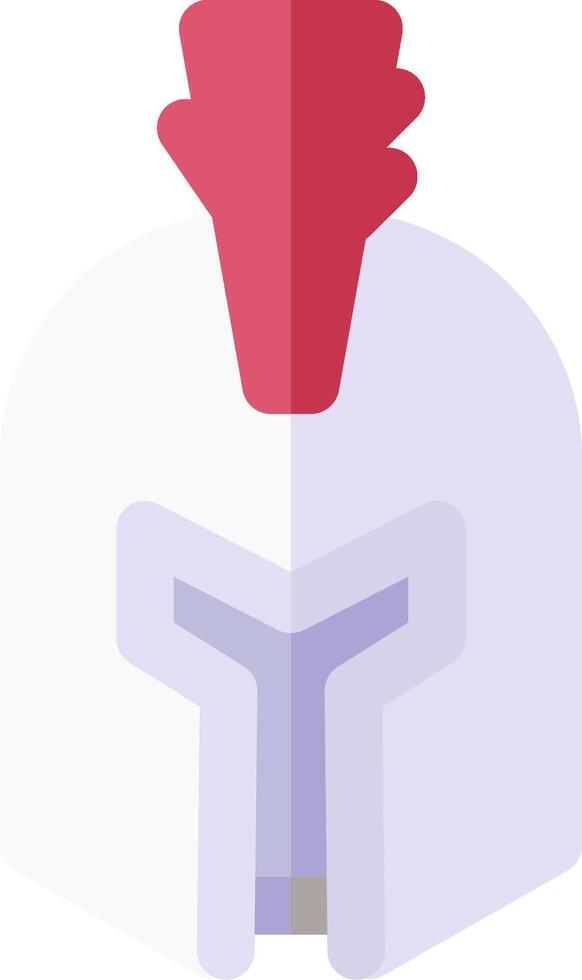 A helmet with a red and white design vector