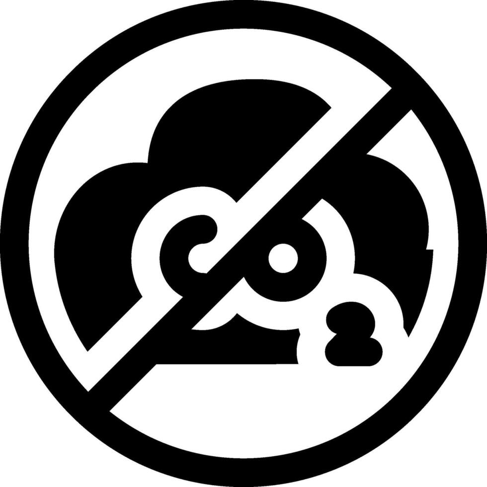 No cloud icon vector