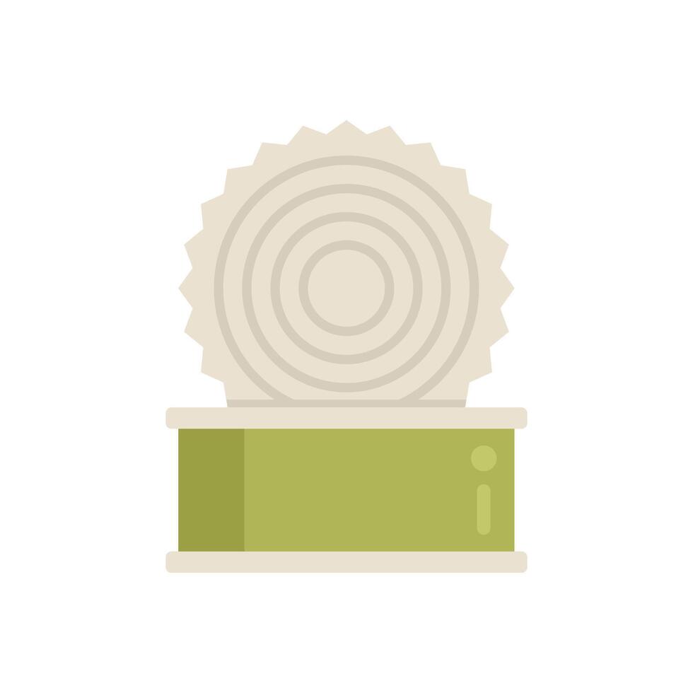 Open tin can preserving food for long time vector