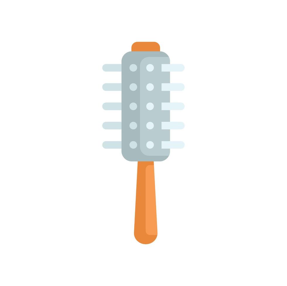 Round hairbrush creating stylish hairstyles for every occasion vector